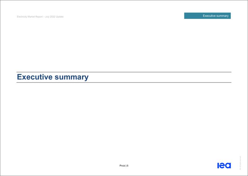 《电力市场报告+-+2022+年+7+月ElectricityMarketReport-July2022（IEA英文原版）-62页》 - 第6页预览图