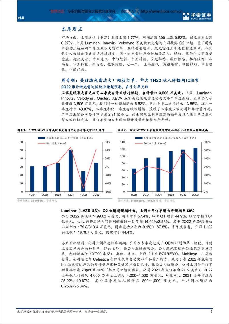 《科技行业：华为终端业务承压，企业业务持续拓展-20220814-华泰证券-24页》 - 第3页预览图