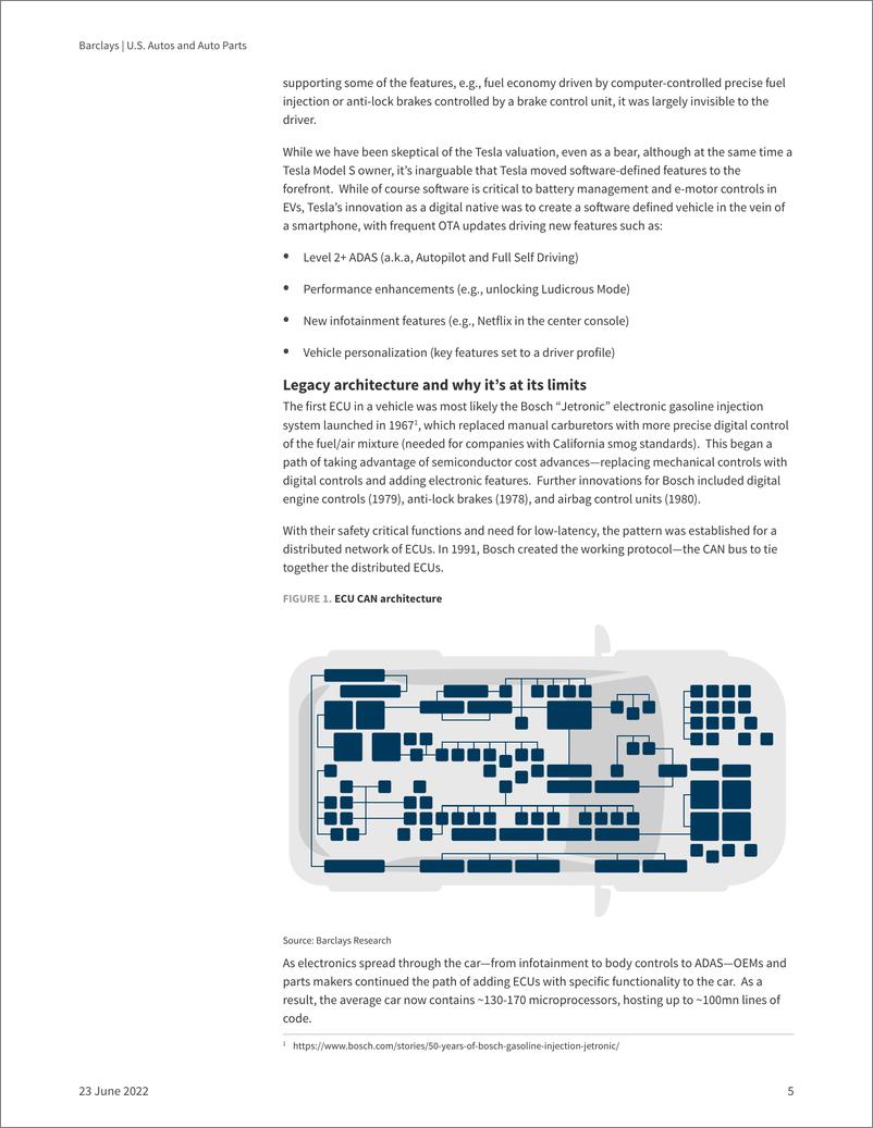 《巴克莱-美股汽车行业-美国汽车和汽车零部件：软件定义的汽车-2022.6.23-38页》 - 第6页预览图