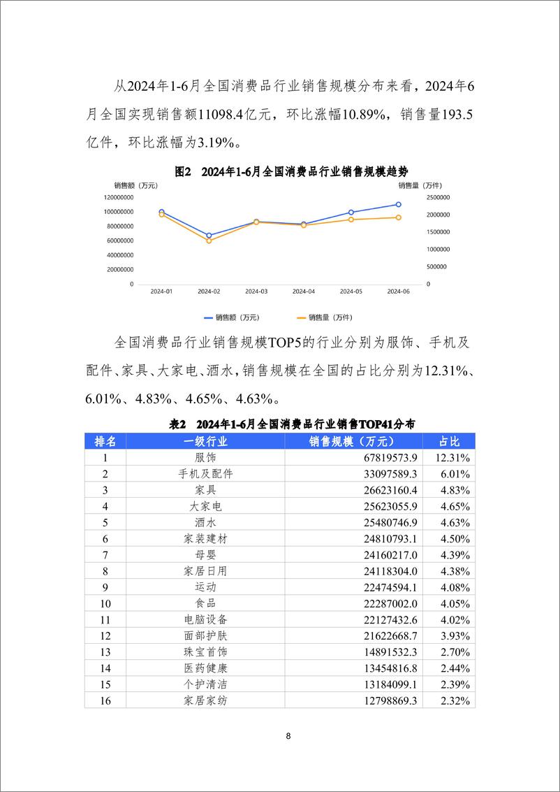 《赛迪研究院&欧特欧_2024年1-6月全国消费品行业发展报告》 - 第8页预览图