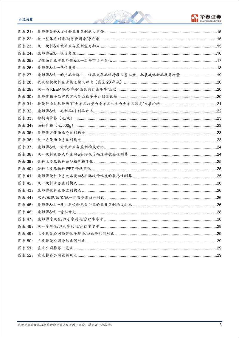 《必选消费行业专题研究：品价比趋势下，康师傅%26统一有望价值重估-240710-华泰证券-32页》 - 第3页预览图