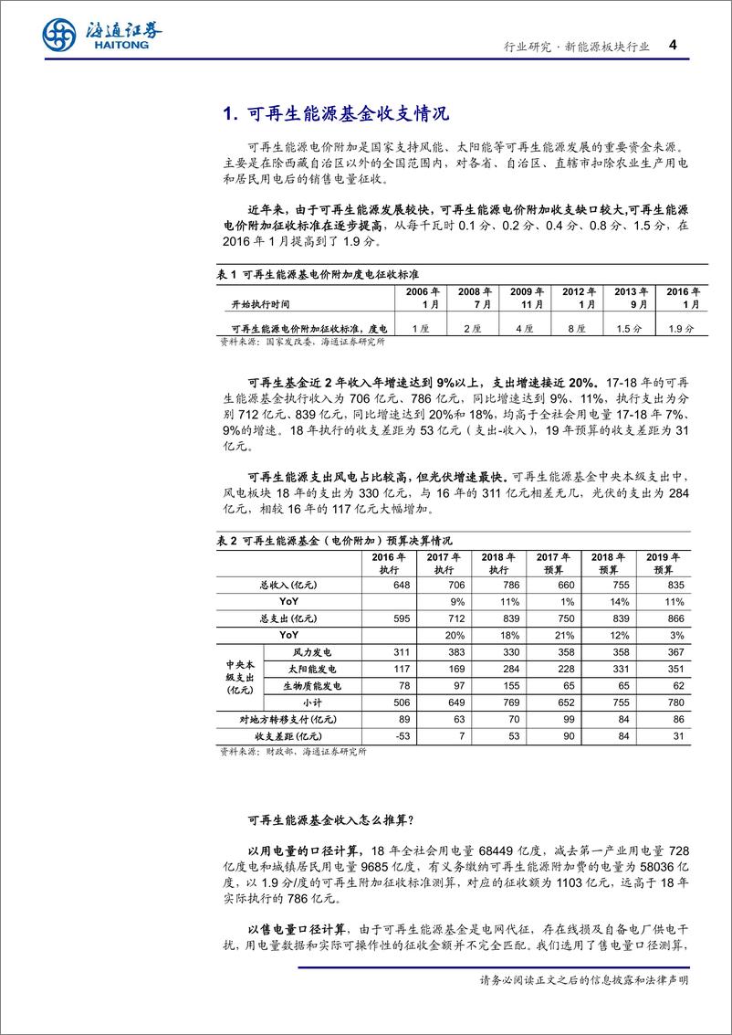 《新能源板块行业专题报告：补贴缺口怎么看？平价项目前景如何？-20191017-海通证券-13页》 - 第5页预览图