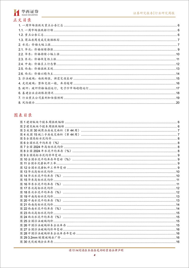 《建筑材料行业：地产交易再创新高，关注产业链底部反转-241103-华西证券-22页》 - 第4页预览图