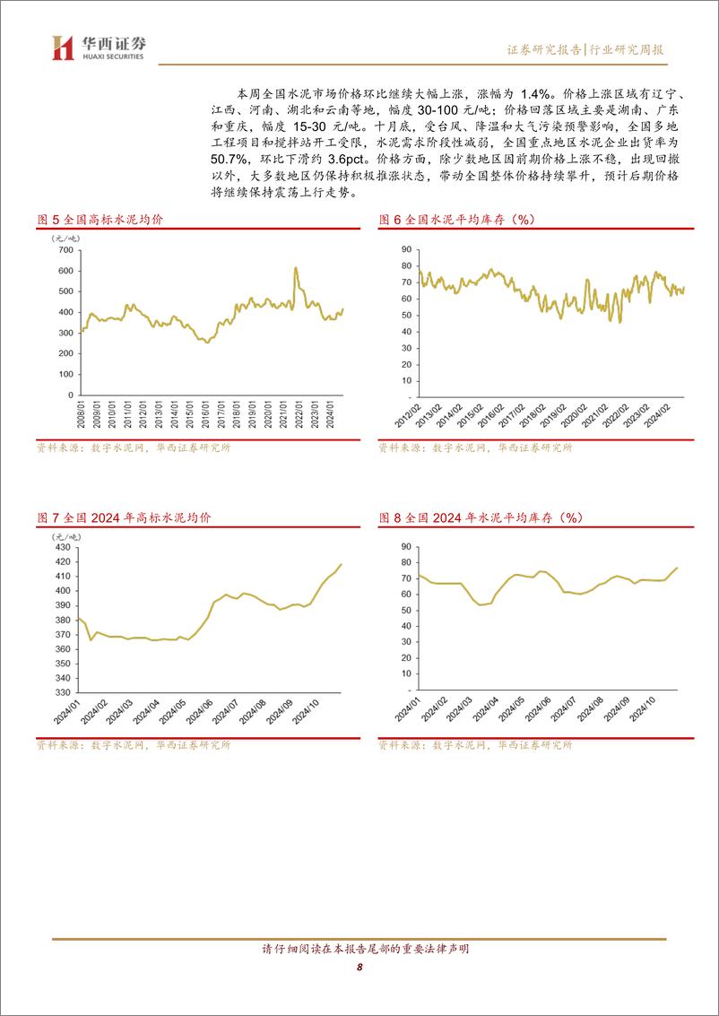 《建筑材料行业：地产交易再创新高，关注产业链底部反转-241103-华西证券-22页》 - 第8页预览图