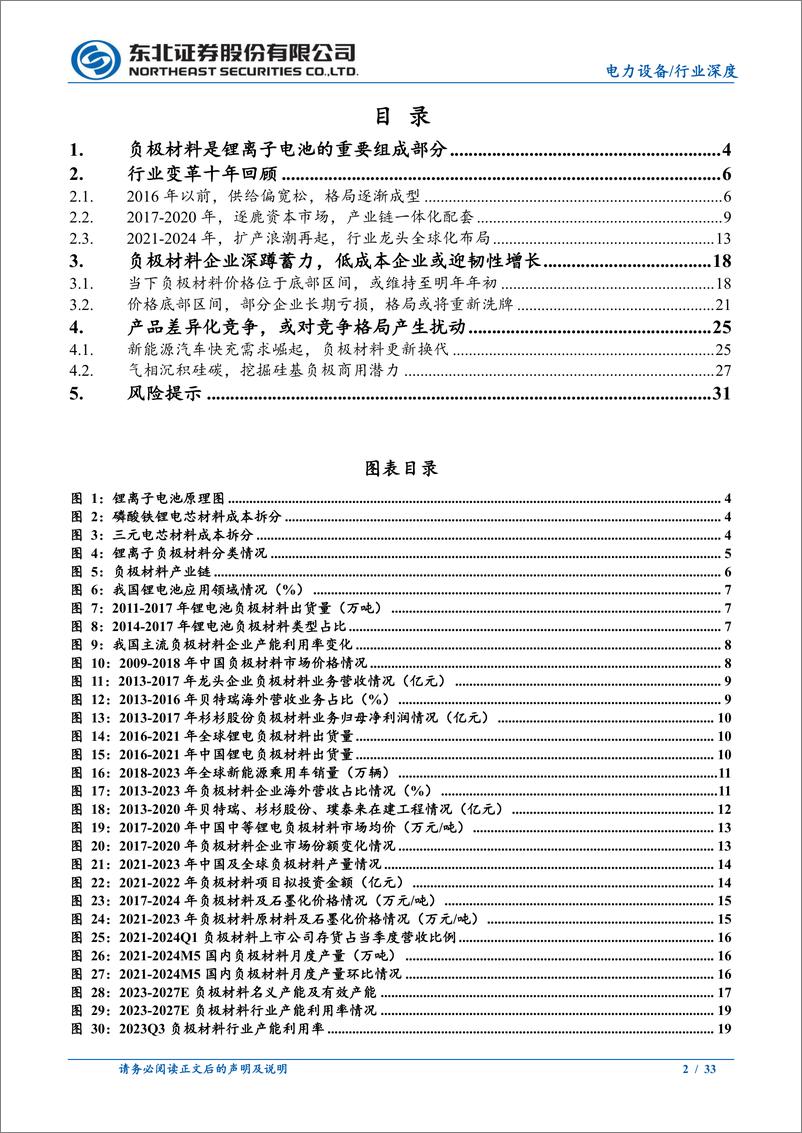 《电力设备行业锂电负极十年回顾：穿越周期，韧性增长-240722-东北证券-33页》 - 第2页预览图