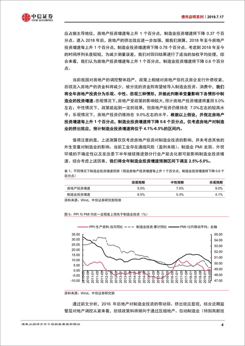 《债市启明系列：如何理解投资的两面大旗，房地产和制造业-20190717-中信证券-18页》 - 第6页预览图