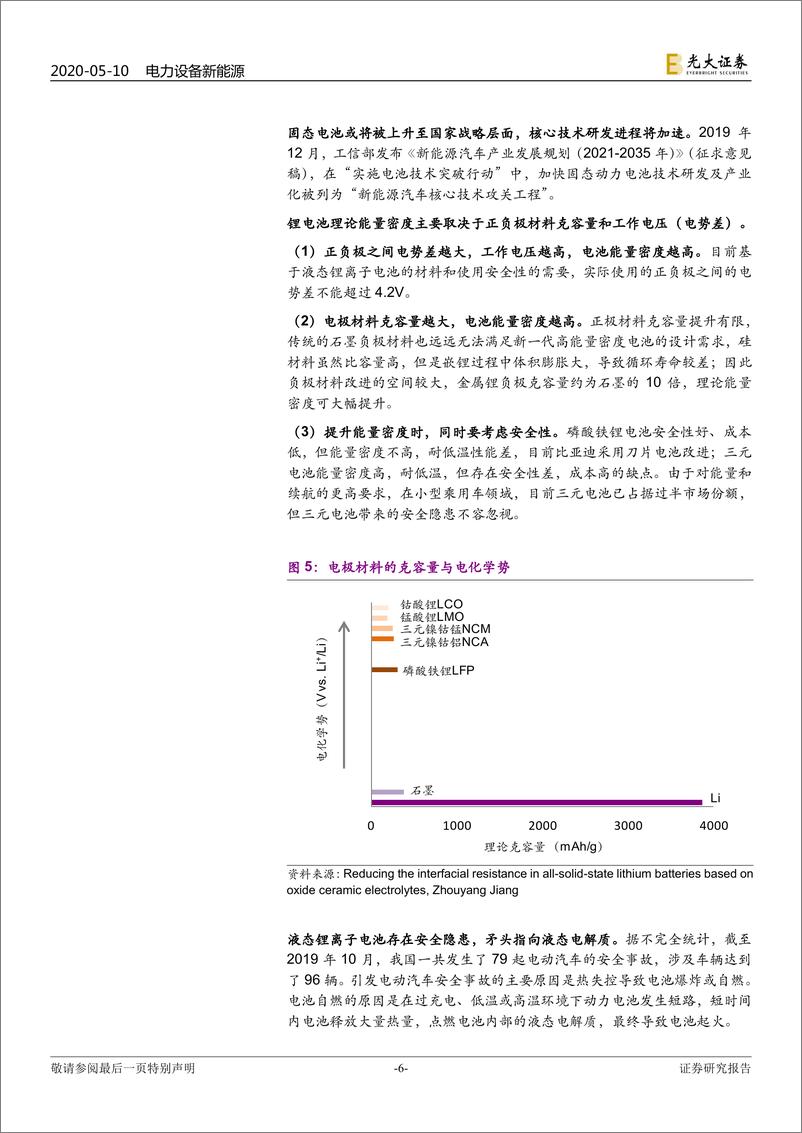 《电力设备新能源行业动力电池成本系列报告之三：固态电池，抢占下一代锂电技术制高点-20200510-光大证券-37页》 - 第7页预览图