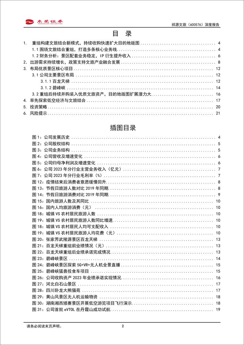 《祥源文旅-600576-深度报告_持续探索文旅发展新模式_布局低空开拓新市场》 - 第2页预览图