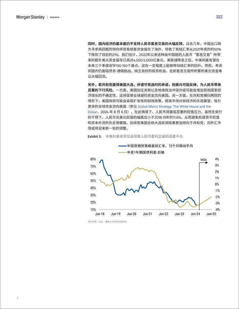 《Morgan Stanley Fixed-China Musings 中国思考 通缩下的人民币汇率新框架-110207460》 - 第2页预览图