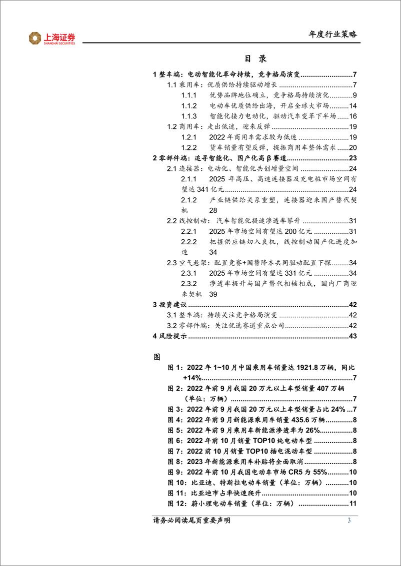 《2023年汽车及零部件行业年度策略报告：智能化国产化共振，引领高β细分赛道-20230119-上海证券-44页》 - 第4页预览图