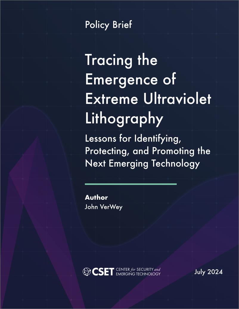 《追踪极紫外光刻的出现-CSET》 - 第1页预览图