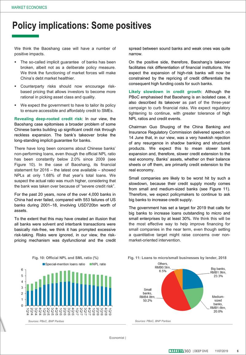 《巴黎银行-中国-信贷策略-中国：信贷风险分化加剧-20190711-14页》 - 第7页预览图