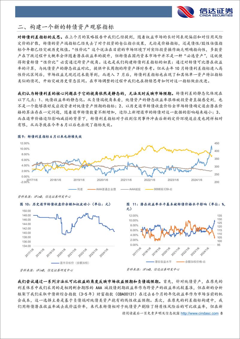 《九月转债策略与建议关注个券：转债传统特征指标失效下的策略应对-240905-信达证券-15页》 - 第8页预览图