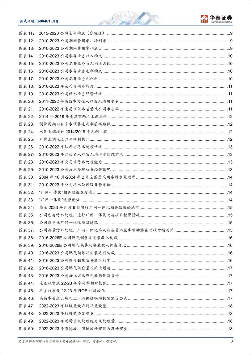 《洪城环境(600461)涨价弹性／高ROE／高分红，或重塑估值-240716-华泰证券-35页》 - 第3页预览图