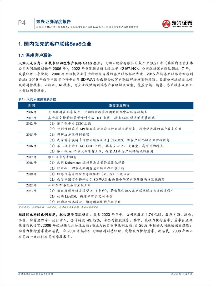 《20231115-技术驱动型客户联络SaaS龙头，打造大模型客户联络解决方案》 - 第6页预览图