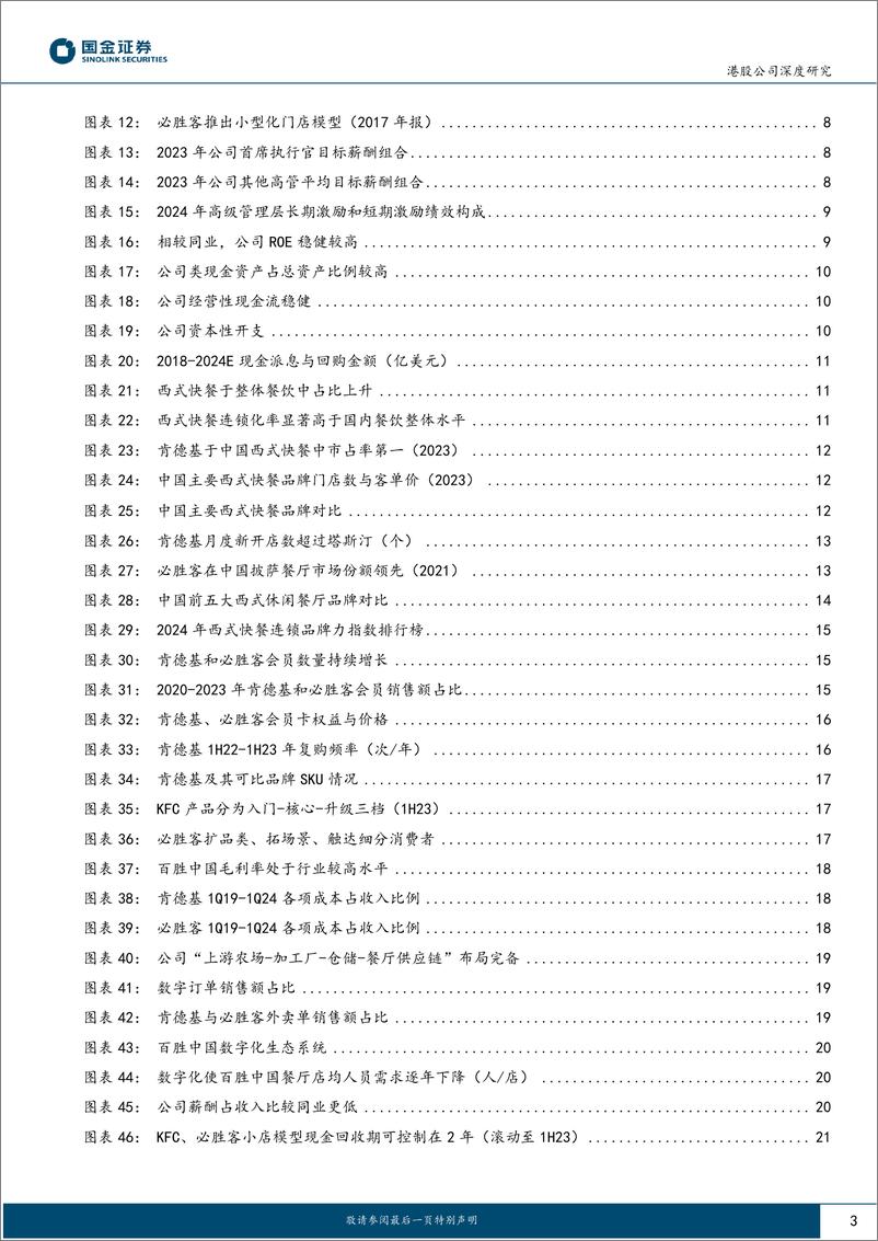 《百胜中国(9987.HK)ROE解析系列：快餐龙头穿越周期，长期价值凸显-240803-国金证券-34页》 - 第3页预览图