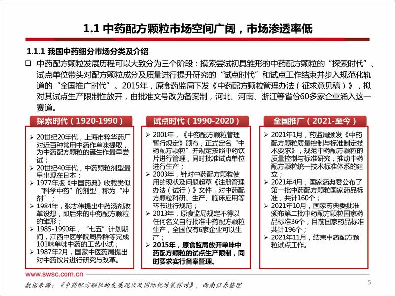 《医药行业中药配方颗粒专题：国标切换加速，行业迎来发展拐点-20221026-西南证券-47页》 - 第7页预览图