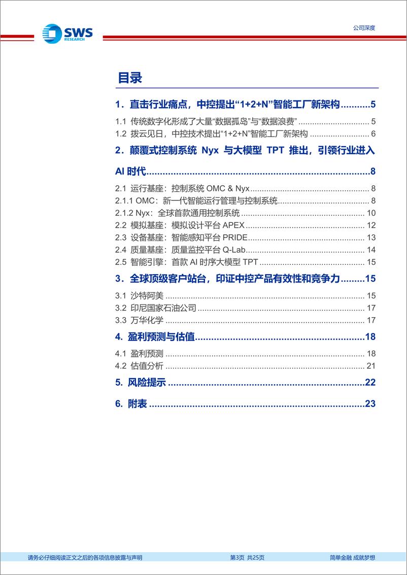 《中控技术(688777)控制系统Nyx与AI大模型TPT发布，中控“1%2b2%2bN”智能工厂架构再升级-240611-申万宏源-25页》 - 第3页预览图