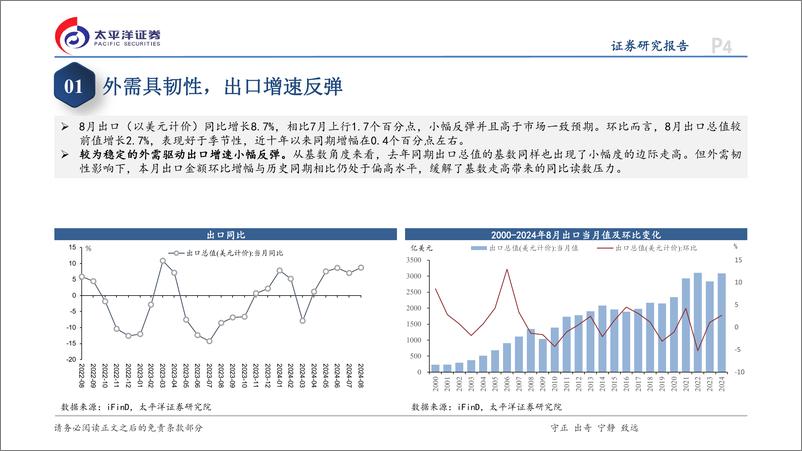 《8月贸易数据点评：出口具韧性，贸易顺差再度扩张-240911-太平洋证券-14页》 - 第4页预览图