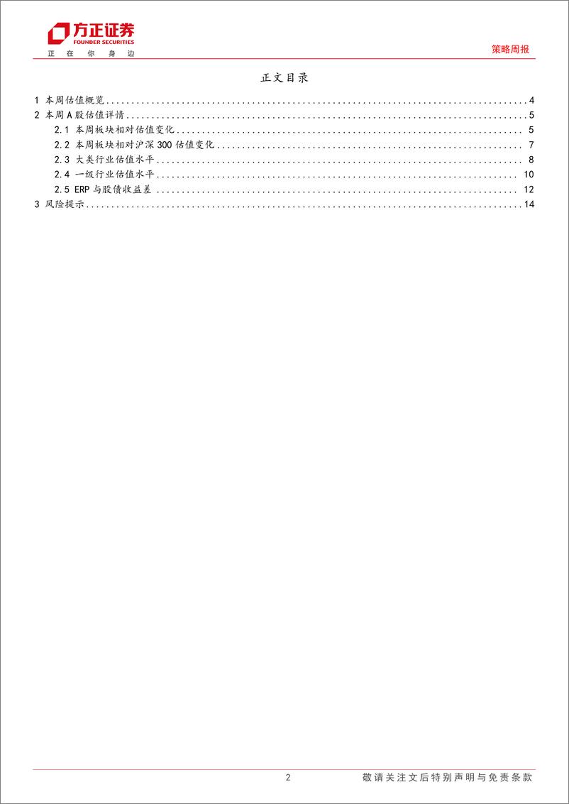 《A股TTM%26全动态估值全景扫描：本周A股估值收敛-250103-方正证券-15页》 - 第2页预览图