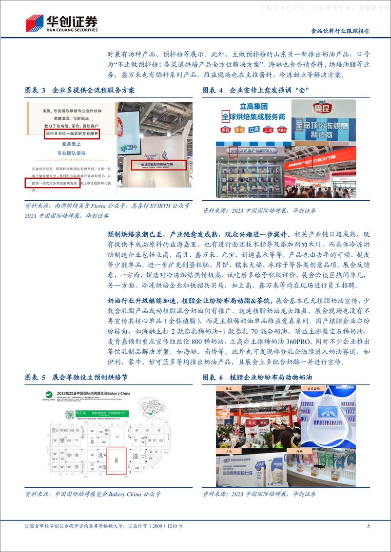 《华创证券-食品饮料行业跟踪报告：第25届国际焙烤展反馈专题，产业热度空前，龙头积极作为-230605》 - 第5页预览图