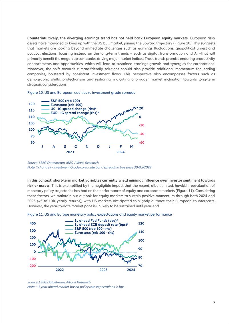 《Allianz安联：2024季度国家和行业风险更新、跨大西洋股市超级趋势和粘性服务业通胀对欧洲央行（英文版）》 - 第7页预览图