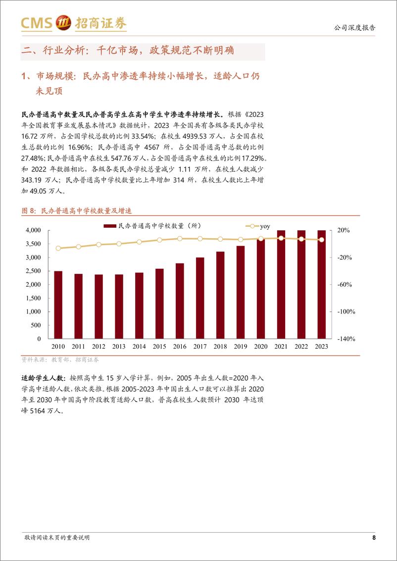 《天立国际控股(01773.HK)民办教育龙头转型涅槃，重回高增长-240421-招商证券-22页》 - 第8页预览图