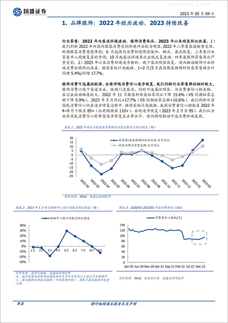 《国盛证券-纺织服饰行业2022年报&23Q1季报分析：穿越低潮，重启增长-230504》 - 第5页预览图