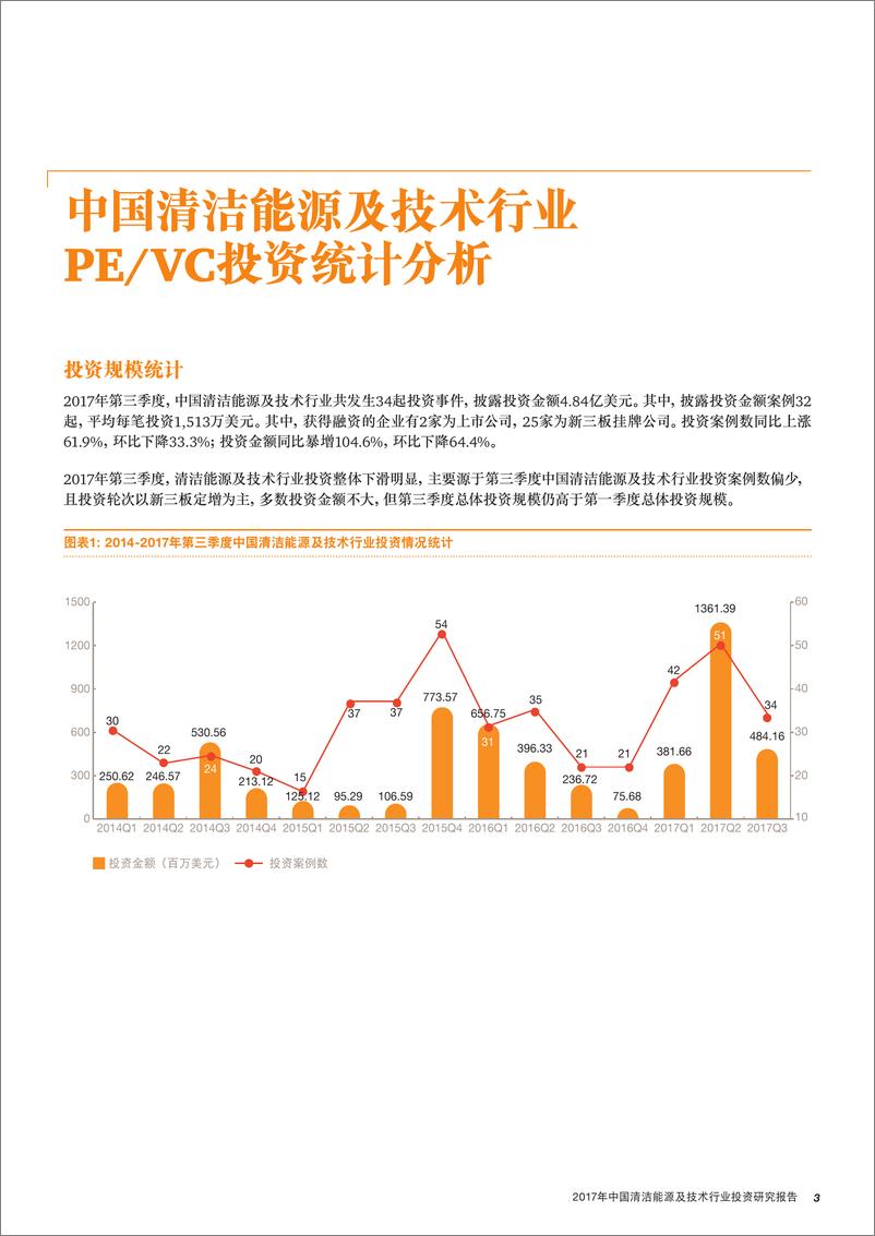 《普华永道：中国清洁能源及技术行业投资研究报告(2017年第三季度) moneytree-cleantech-report-2017-q3》 - 第5页预览图