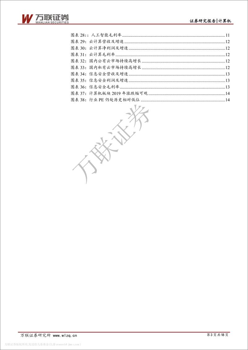 《计算机行业三季报综述：营收增速放缓，关注金融科技和云计算-20191114-万联证券-18页》 - 第4页预览图
