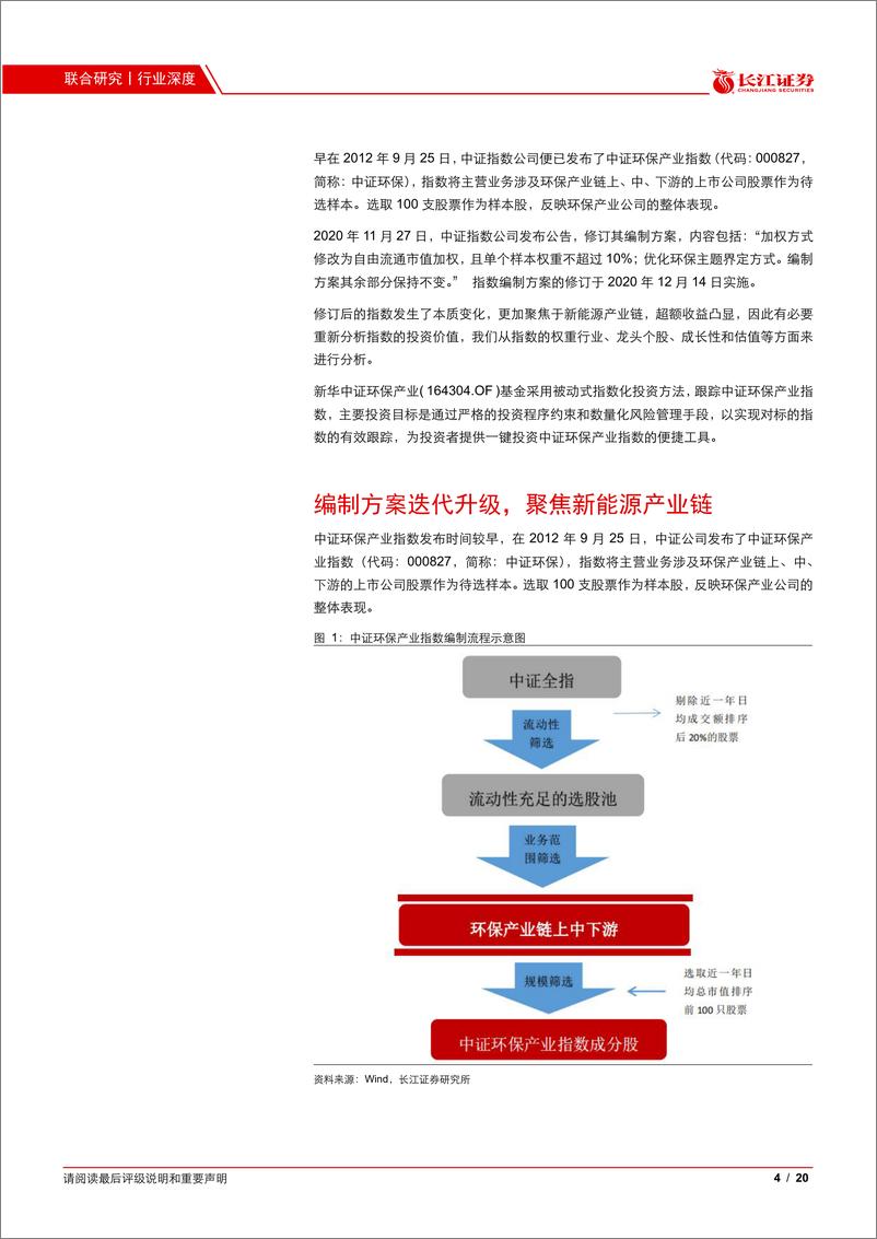 《新华中证环保产业：聚焦新能源产业链，老指数焕发新优势-20210210-长江证券-20页》 - 第4页预览图