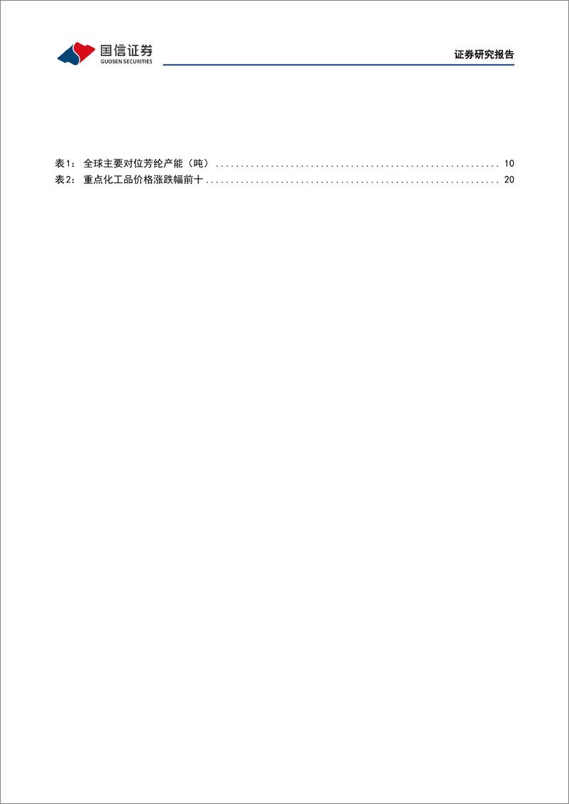 《化工行业2023年3月投资策略：看好氟化工、磷化工、芳纶、轮胎的投资方向-20230227-国信证券-22页》 - 第5页预览图