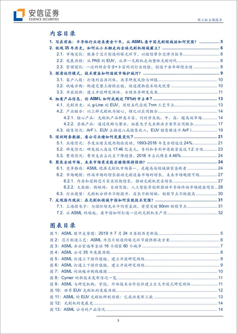 《全球半导体设备行业龙头专题（一）：客户入股+战略并购+开放创新，阿斯麦如何成就光刻机领域霸主地位？-20190809-安信证券-35页》 - 第4页预览图