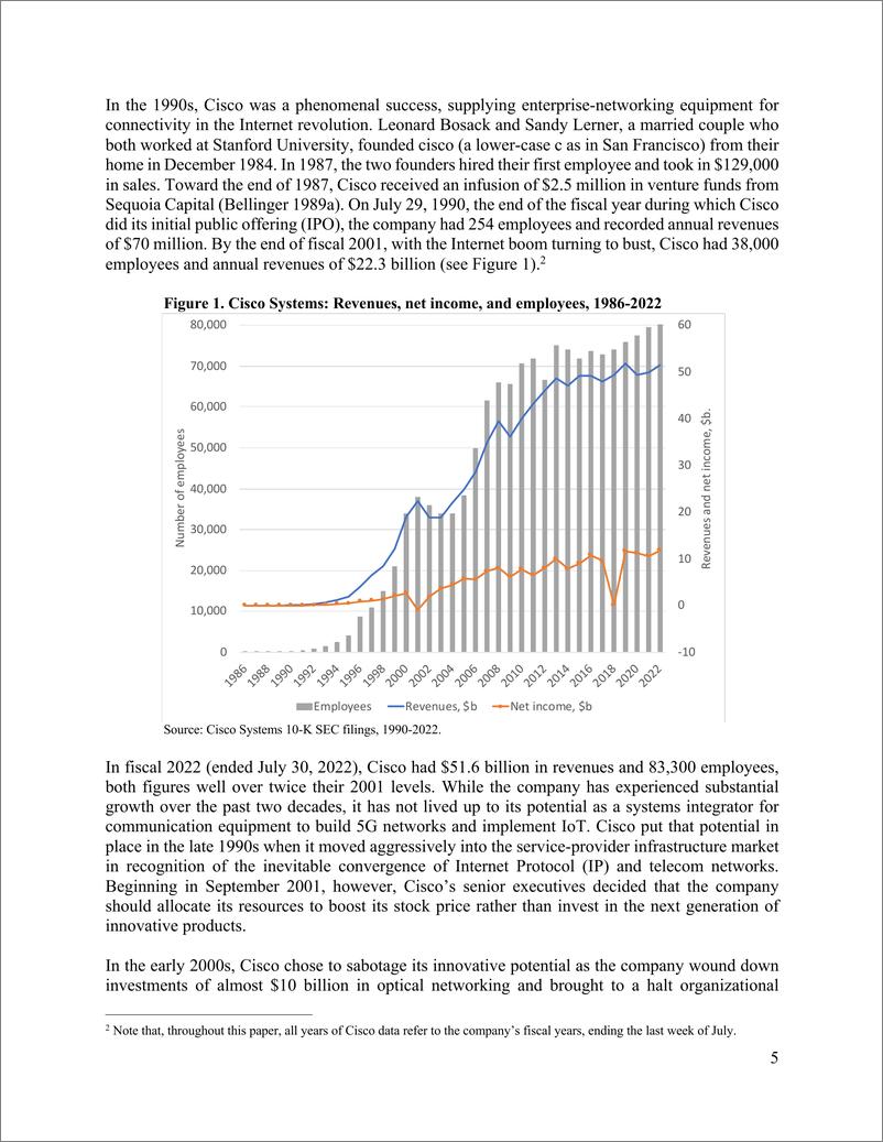 《新经济思想研究所-追求股东价值：思科从创新到金融化的转变（英）-2023.2-65页》 - 第6页预览图