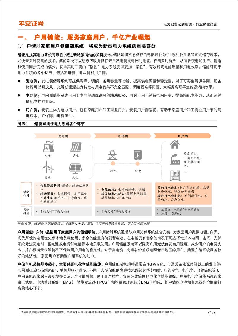 《户用储能行业深度报告：高成长性赛道，放眼全球舞台-20221027-平安证券-39页》 - 第8页预览图