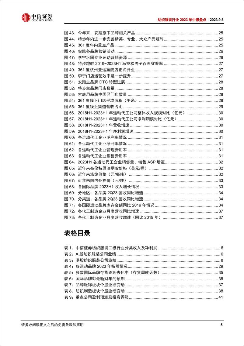 《纺织服装行业2023年中报盘点：行业景气向上，政策加码有望提振消费信心-20230905-中信证券-44页》 - 第6页预览图