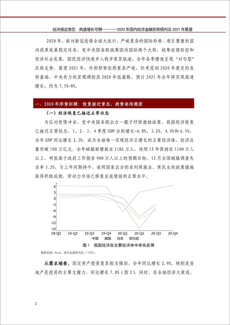 《2020年国内经济金融形势研判及2021年展望：经济接近常态，高速增长可期-20210126-中国工商银行-10页》 - 第2页预览图