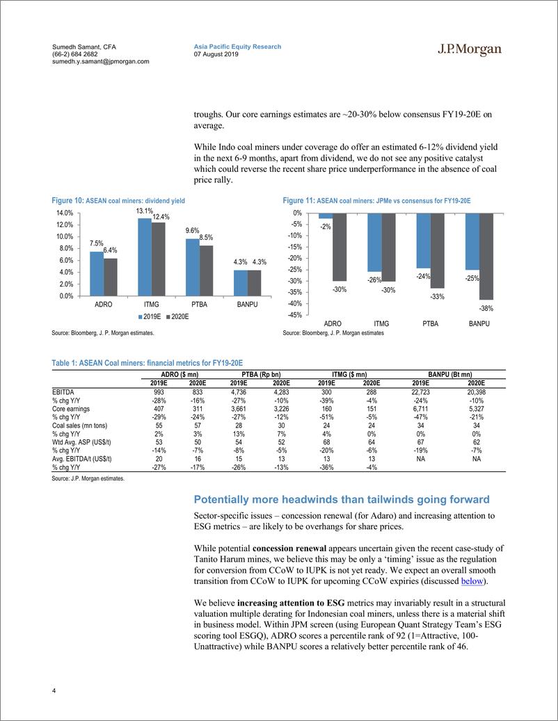 《J.P. 摩根-亚太地区-金属与采矿业-东盟煤炭业：由于需求和供应平衡可能恶化，2019年底前的实质性下行风险-2019.8.7-39页》 - 第5页预览图
