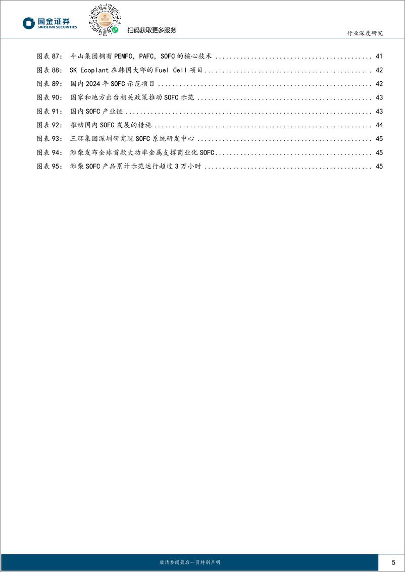 《氢能%26燃料电池行业研究：固定式应用场景突破，海外固体氧化物电池迈入商业化-241225-国金证券-48页》 - 第5页预览图