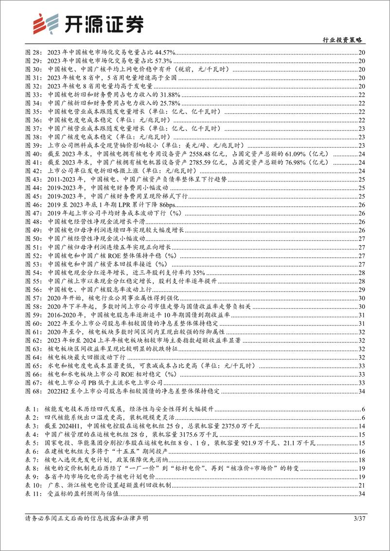 《电力行业投资策略：核电加快常态化核准，清洁基荷电源支撑电力转型-240924-开源证券-37页》 - 第3页预览图