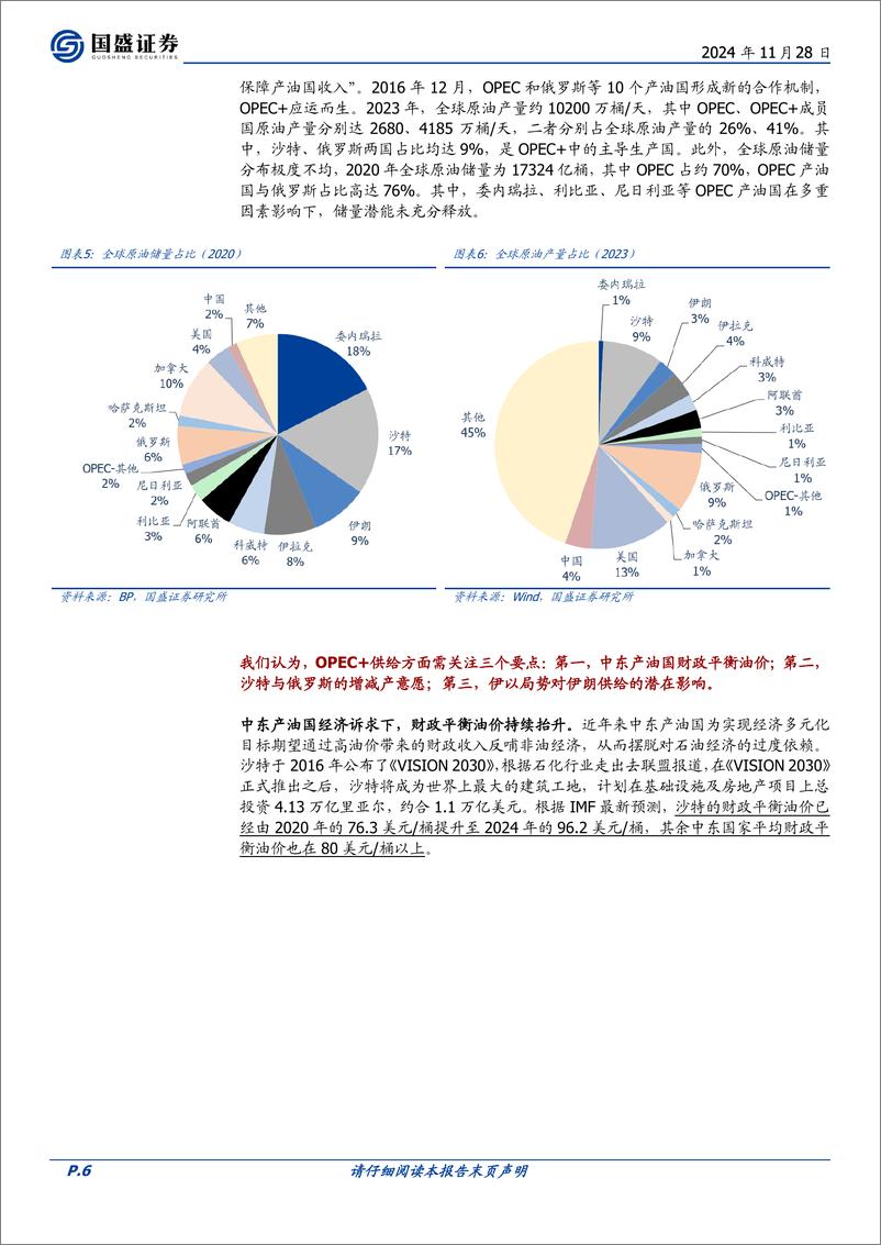 《石油石化行业原油专题(一)：迈向2025，供需该如何展望-241128-国盛证券-31页》 - 第6页预览图