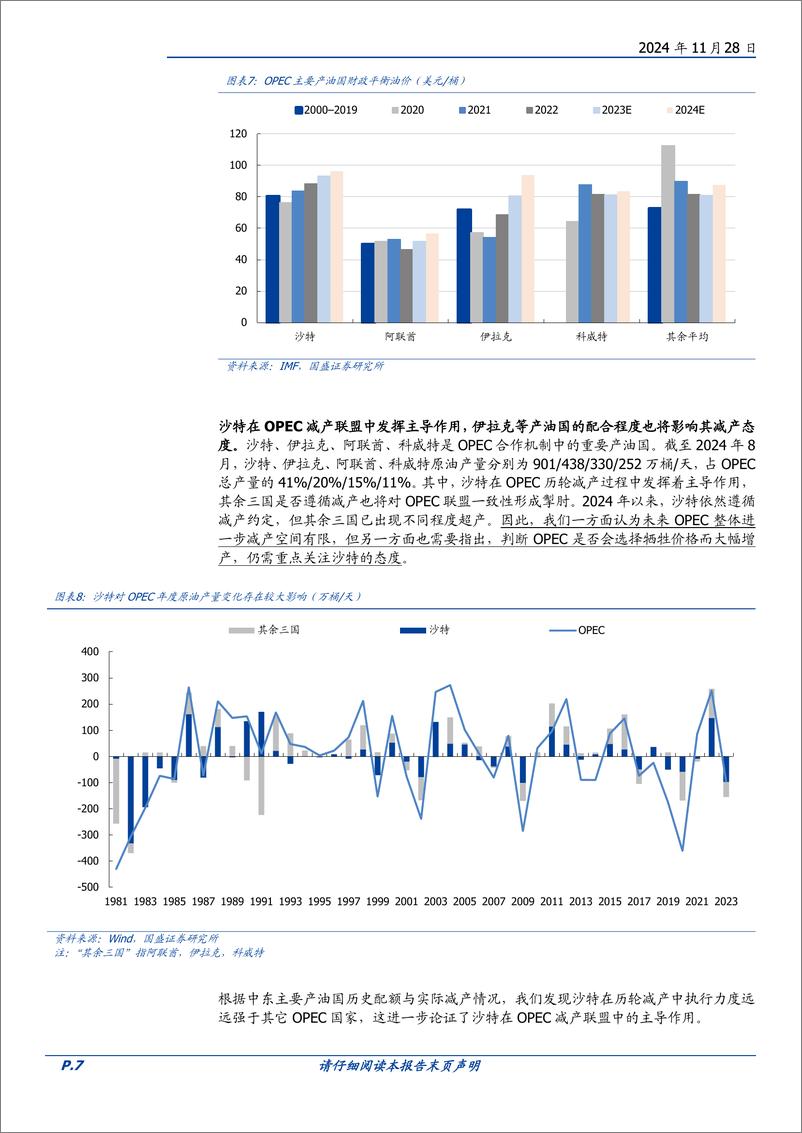 《石油石化行业原油专题(一)：迈向2025，供需该如何展望-241128-国盛证券-31页》 - 第7页预览图