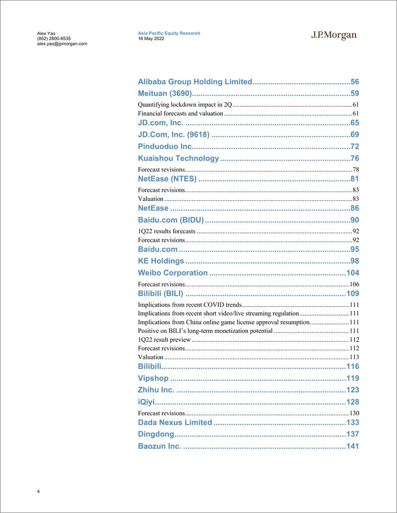 《J.P. 摩根-中国互联网行业-第二阶段早于预测：重新审视短期和长期基本面前景-2022.5.16-150页》 - 第5页预览图