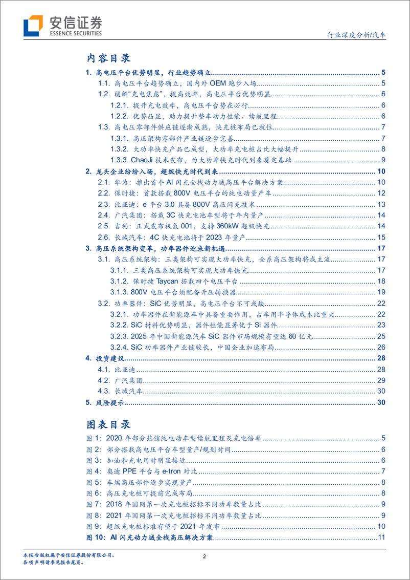 《汽车行业：超级快充时代来临，高电压平台加速渗透-20210630-安信证券-32页》 - 第3页预览图