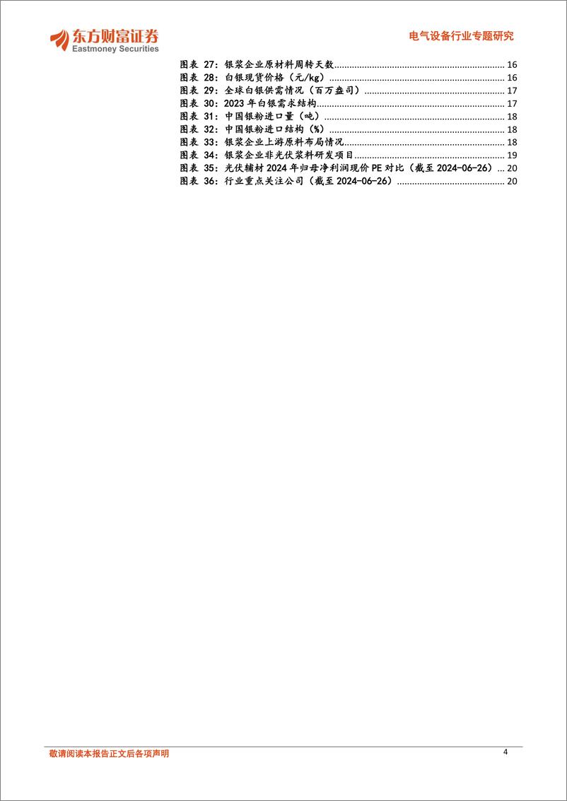 《东方财富证券-电气设备行业专题研究：光伏银浆：N型升级量利双升，银价上涨增厚利润》 - 第4页预览图