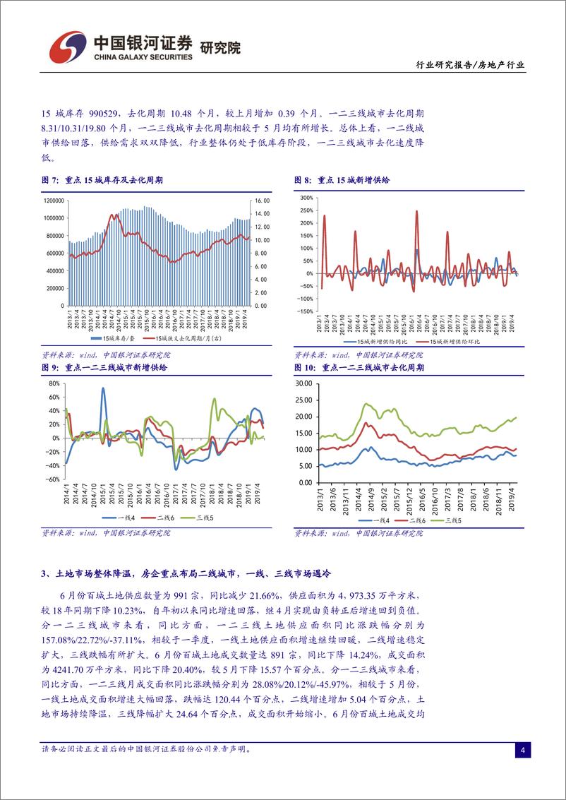 《房地产行业7月行业动态报告：基本面或探底回升，期待中报期估值修复行情-20190726-银河证券-38页》 - 第8页预览图