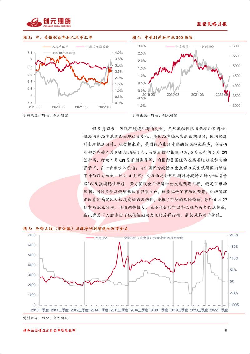 《股指7月策略月报：中美经济修复背离，A股估值驱动转为盈利驱动-20220705-创元期货-22页》 - 第6页预览图