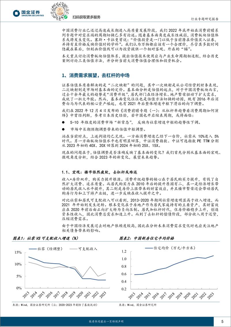 《主要消费产业行业研究：估值体系切换，消费价值重估-20240224-国金证券-26页》 - 第5页预览图