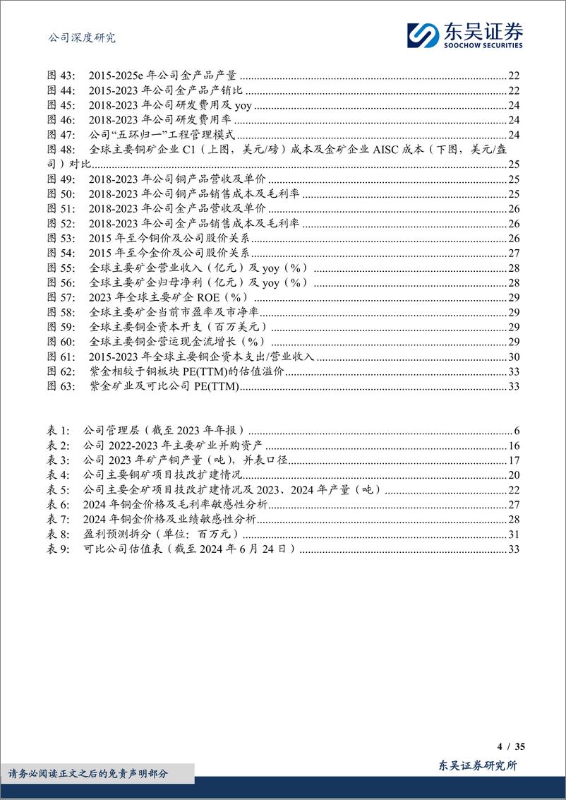 《紫金矿业(601899)铜金矿山龙头笃行不辍，初心如磐再扬帆-240626-东吴证券-35页》 - 第4页预览图