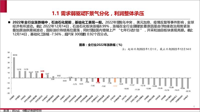 《化工行业2023年投资策略：关注内需复苏、国产替代和低估龙头-20221224-中泰证券-86页》 - 第7页预览图